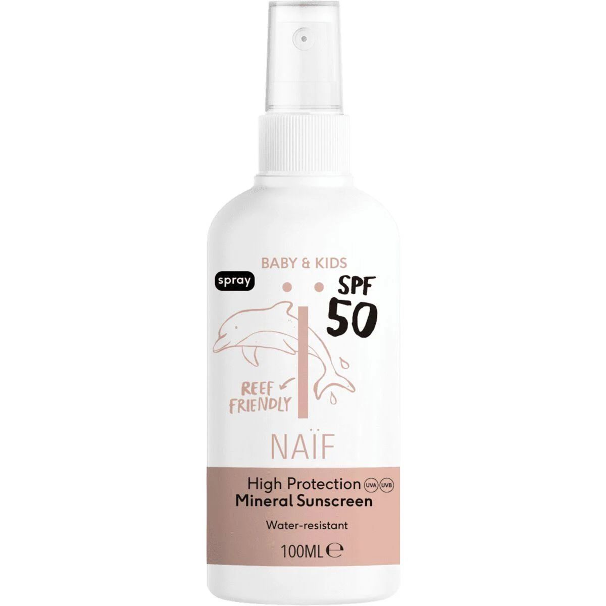 NAÏF zonnebrand spray baby & kids factor 50 - 100 ml