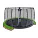 Exit Dynamic groundlevel trampoline ø366cm met veiligheidsnet - zwart