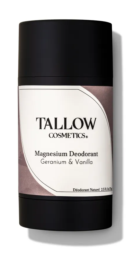 Tallow Cosmetics Magnesium Deodorant Geranium & Vanilla