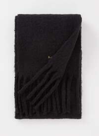 Ted Baker Ted Baker Shelmas fijngebreide sjaal in wolblend met franjes 200 x 25 cm
