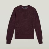 G-Star Pointelle Knit Wmn Dames Gebreide Truien M Maroon