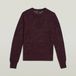 G-Star Pointelle Knit Wmn Dames Gebreide Truien M Maroon