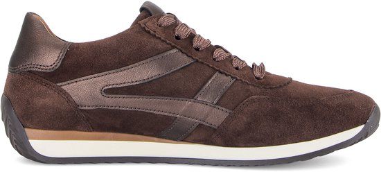 Gabor - Dames - Sneakers - Suède - Rubber - Bruin