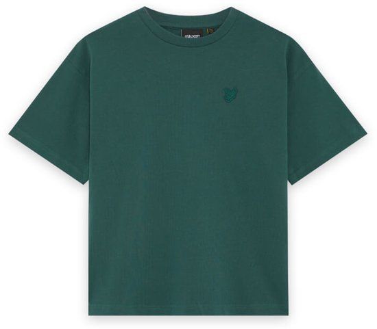 Lyle & Scott Heavy Weight Relaxed T-shirt Jongens - Donkergroen - Maat 152/158