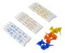 Dr. Oetker Muiskaarsen Diemuis, gekleurde verjaardagskaarsen, kleurkaarsen voor taarten en taarten, hoogwaardige taartkaarsen (kleur: oranje, blauw, geel), hoeveelheid: 1 x 12 kaarsen, 1 x 12 houders