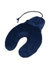Samsonite TA Revolution - Memory Foam Reiskussen met Tas – Ergonomisch Nekkussen voor Vliegtuig, Auto & Trein, Blauw (Midnight Blue)