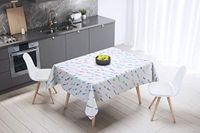 Bonamaison Tafelkleed, Anti-Mold, Sneldrogend, Waterdicht, 100% Polyester Tafellaken, Willekeurig patroon, 140 x 140 Cm