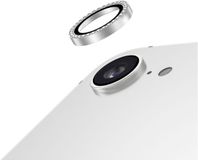 AVY Camera Lens Protector Rings | Geschikt voor Apple iPhone 17e / 16e | Camera Lens Protector Glas | Schokbestendig | Krasbestendig | met Applicator | Diamant Zilver