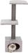 Unyqoos® Poteau griffoir compact avec design gris pour le confort et la récupération des animaux de compagnie