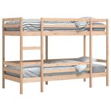 Maison Exclusive - Lit superposé avec matelas, 90 x 200 cm, en pin massif