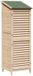 vidaXL Tuinschuur met plat dak, naturel, 56 x 177 cm, massief hardhout