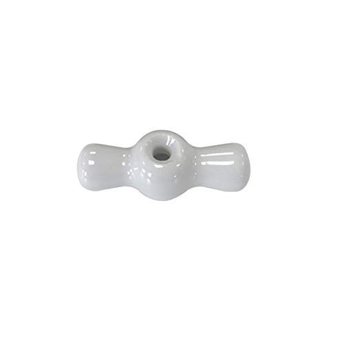 Fontini 30967171 vervangende strik, draaibaar, van porselein, wit, met schroeven
