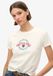 Superdry Tattoo Rhinestone getailleerd T-shirt Dames Winter White XL