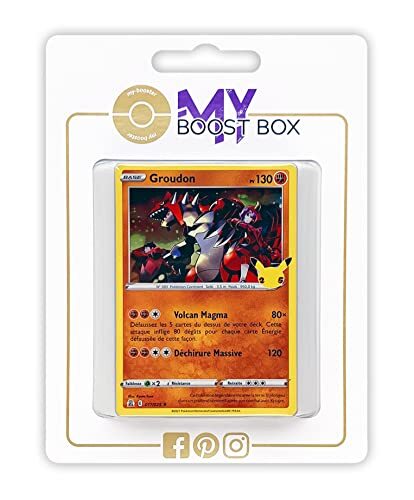 my-booster Groudon 17/25 Holo - Myboost X Epée et Bouclier - Célébrations - 25 ans - Doos met 10 Franse Pokemon kaarten