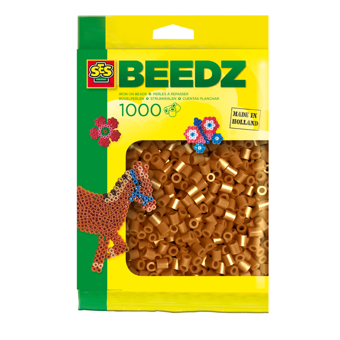 ses Panda ses Beedz Strijkkralen 1000 bruin