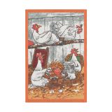 Ekelund Linneväveri Serviette de cuisine Pettson & Findus multi 40x60 cm Café entre amis