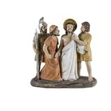 DRW Presentatie van de kus van Judas van hars, handgeschilderd, 11 cm