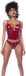 Mapale Mapalé Sexy Twee Delige Bustier Set - L - Glanzend Wijnrood