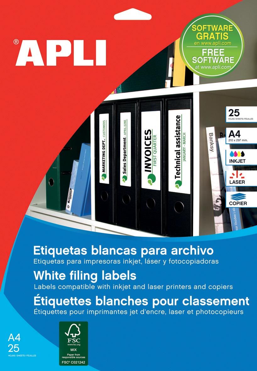 APLI 1232 Etiketten