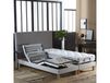 But Lot de 2 lits électriques de relaxation lattes gris 2x70x190
