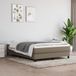 Maison Exclusive - Cadre de lit avec sommier tapissier, couleur taupe, 140 x 190 cm, avec revêtement en tissu