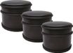 Benson Deurstopper - 3x - zwart-mat - D9 cm - 1,1 kg