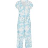 Kaffe Jumpsuit 'KAMIRA' beige / hemelsblauw