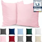 Dreamzie Kussensloop 40x40 Katoen Renforcé (set van 2) - Roze