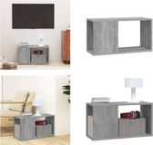 vidaXL Tv-meubel 60x24x32 cm bewerkt hout grijs sonoma eikenkleurig