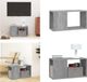 vidaXL Tv-meubel 60x24x32 cm bewerkt hout grijs sonoma eikenkleurig