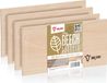 BBQ-Toro planche à fumer en 100% bois de hêtre (4 pièces) | 30 x 15 x 1 cm | Convient pour le grill