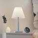 Rotaliana Dina+ Lampe de Table Portable Bleu Clair
