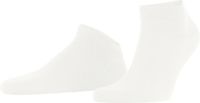 FALKE ClimaWool kort eenkleurig wol lyocell sneakersokken enkelsokken heren wit - maat 45-46