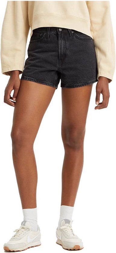 Levi's 80s Mom Korte Broek Zwart W26 - Vrouwen