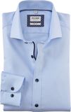 OLYMP Level 5 body fit overhemd - twill - lichtblauw - Strijkvriendelijk - Boordmaat: 39