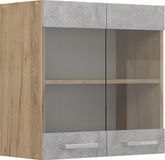 Vicco R-Line Glazen keukenkast – 60 cm Beton