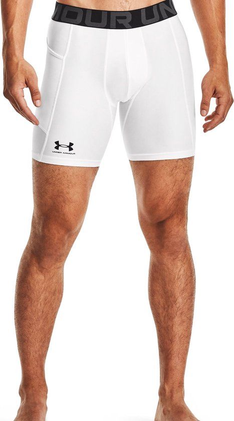 Under Armour HeatGear Sportonderbroek Mannen - Wit - Maat XXXL