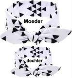 CHPN - Haarbanden - Moeder dochter Haarbanden - Zwart/Wit