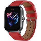 Amazfit Bracelet cuir (rouge)