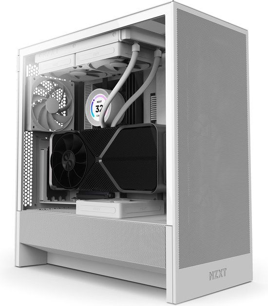 NZXT H5 Flow Midi Tower - Wit