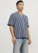 JACK&JONES JPRBLUJONES STRIPED KNIT POLO Hommes Pulls tricotés S Bleu