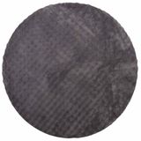 vidaXL Vloerkleed Rond SIROLO Antraciet Polyester Ø 120 cm