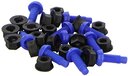 Connect 31529 - Nummerplaat moeren en bouten - blauw (100 stuks)