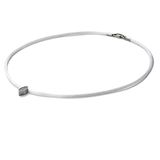 Monomania Dameshanger roestvrij staal diamant (0,05 ct) wit briljant geslepen - 50435