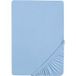 BIBERNA Drap-housse jersey-élasthanne, hauteur de bonnet jusqu'à 25 cm. (Bleu glacier, 140-160 x 200 cm)