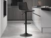 Tabouret de bar TREVOR 61>83 cm noir
