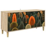 vidaXL - Tv-meubel - ZAANDAM - 102 x 33 x 50 cm - Sonoma Bewerkt hout