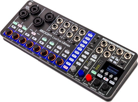 Zoom LiveTrak L-6max mixer en multitrack recorder