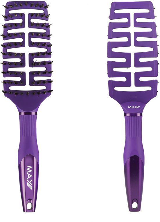 Max Pro Detangler Brush - Blueberry Bliss - Zwart - 8718781860905