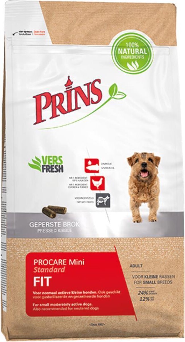 Prins Procare Adult Mini Standaard Fit - Hondenvoer - 3 kg